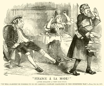 "Finans A La Mode!" (gravering) af English School