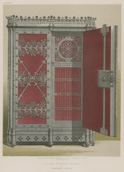 Brandsikker pengeskab fra Hauschild, Berlin af English School