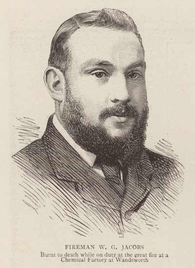 Brandmand W. G. Jacobs (gravering) af English School