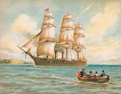 Første jernbeklædte krigsskib af English School