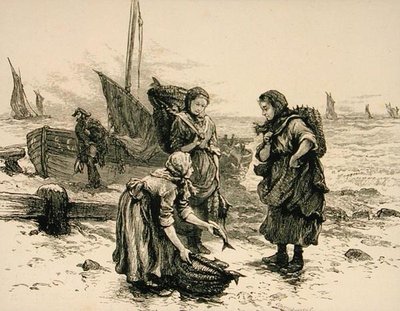 Fisherwomen i c.1880, fra 