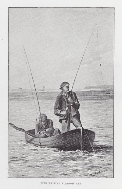 Fiskeri: Live Baiting Slapton Ley (litho) af English School