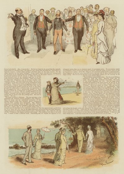 Flirt i Frankrig (chromolitho) af English School