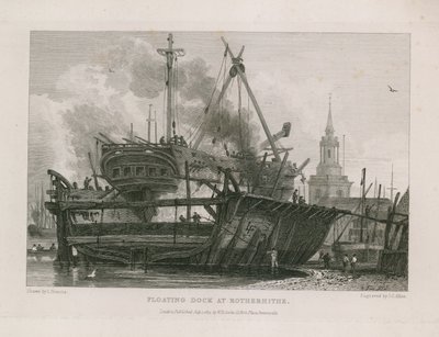 Schwimmdock in Rotherhithe von English School