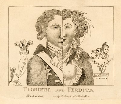 Florizel og Perdita, pub. ca. 1783 (gravering) af English School
