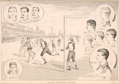 Fodbold - Ironopolis mod Stockton, 1892 af English School