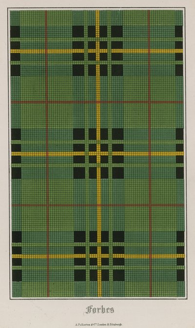 Forbes tartan af English School