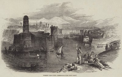Udenlandske majshavne, Marseille (gravering) af English School