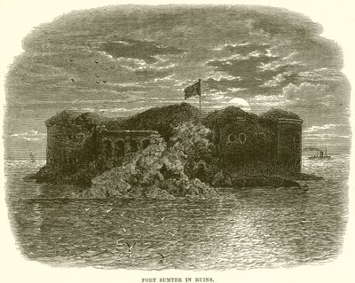 Fort Sumter i ruiner af English School