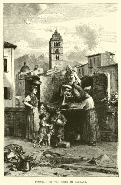 Brunnen der Sirene in Carrara von English School