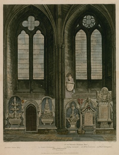 Fjerde og femte vindue, North Aisle, Westminster Abbey, London af English School