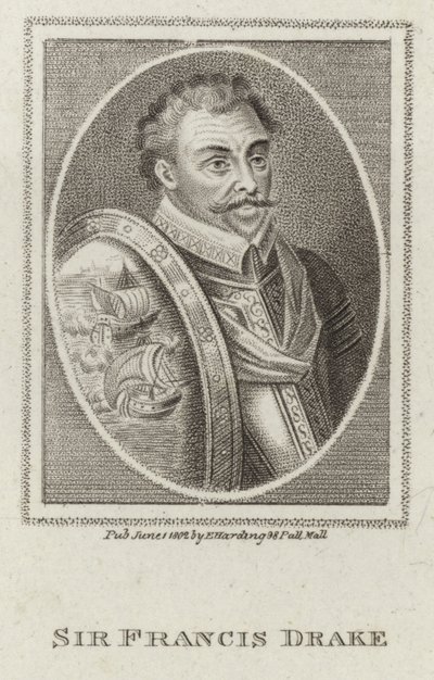 Francis Drake (kobberstik) af English School