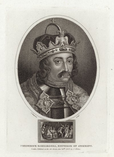 Frederik Barbarossa, kejser af Tyskland af English School