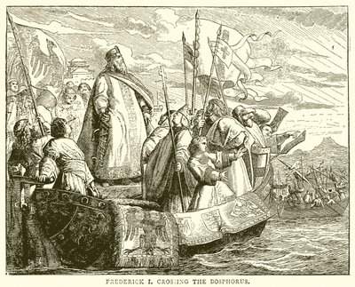Frederik I krydser Bosporus af English School