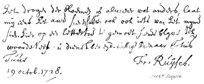 Fredk Ruysch af English School