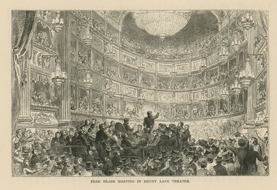 Frihandelsmøde i Drury Lane Theatre af English School