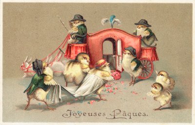 Fransk påskekort af English School