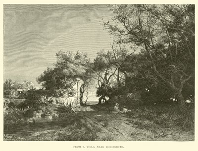 Fra en villa nær Bordighera af English School