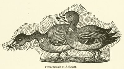 Aus Mosaik in Avignon (Gravur) von English School