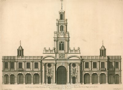 Forside af Royal Exchange, London af English School