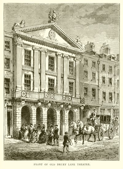 Foran Old Drury Lane Theatre af English School