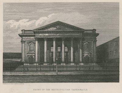 Forsiden af Metropolitan Tabernacle af English School
