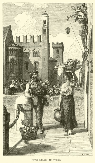 Obstverkäufer in Trient von English School