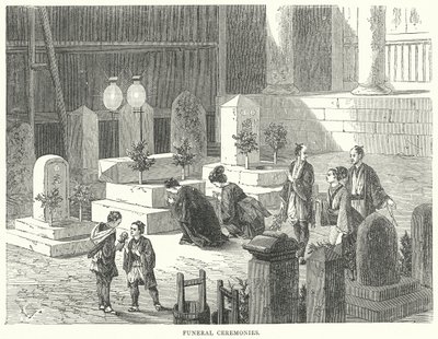 Begravelsesceremonier (gravering) af English School