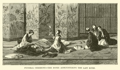 Begravelsesceremoni, Bonzen, der administrerer de sidste ritualer af English School