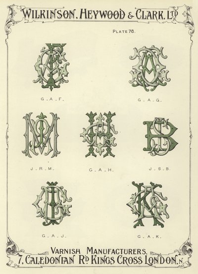 GAF, GAG, JRM, GAH, JSB, GAJ, GAK af English School