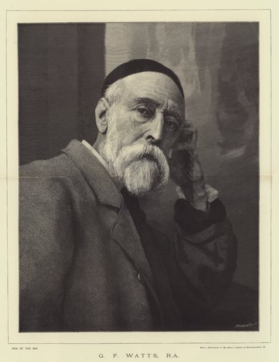 GF Watts, RA (gravering) af English School