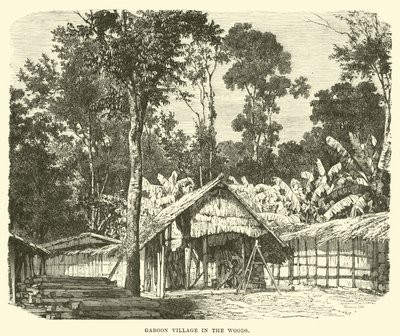 Gaboon Village in the woods  af English School