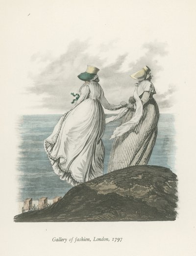 Gallery of Fashion, London, 1797 af English School