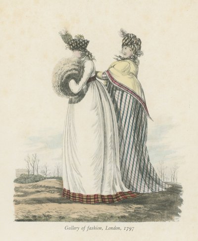 Gallery of Fashion, London, 1797 af English School