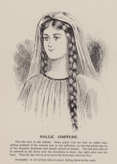 Gallisk frisure (kobberstik) af English School