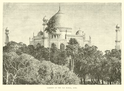 Haverne i Taj Mahal, Agra af English School