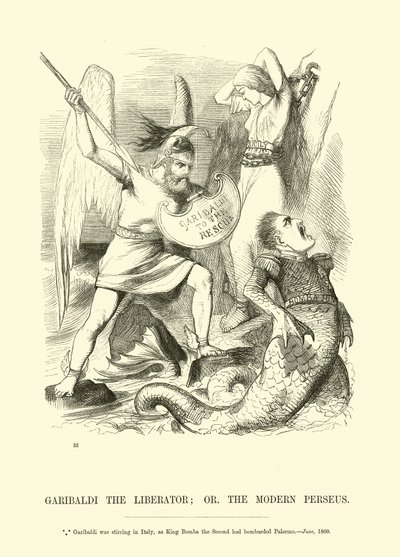 Befrieren Garibaldi; eller den moderne Perseus af English School