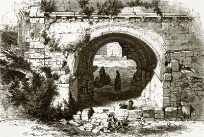 Porten til Johanniterriddernes hospital i Jerusalem af English School