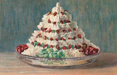 Gateau A La Ceylon (farvelitografi) af English School