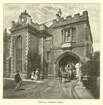 Gateway, Lambeth Palace  af English School