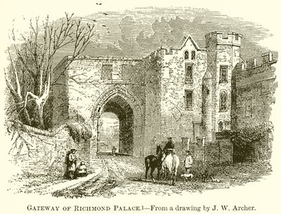 Porten til Richmond Palace af English School