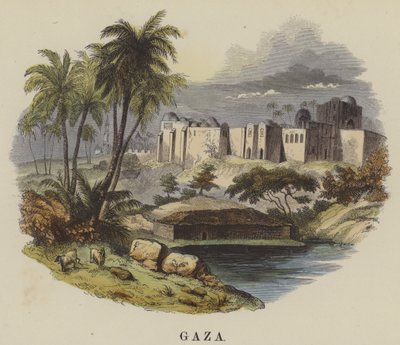 Gaza (farvet indgravering) af English School