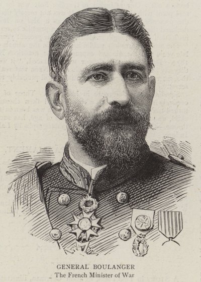 General Boulanger (gravering) af English School