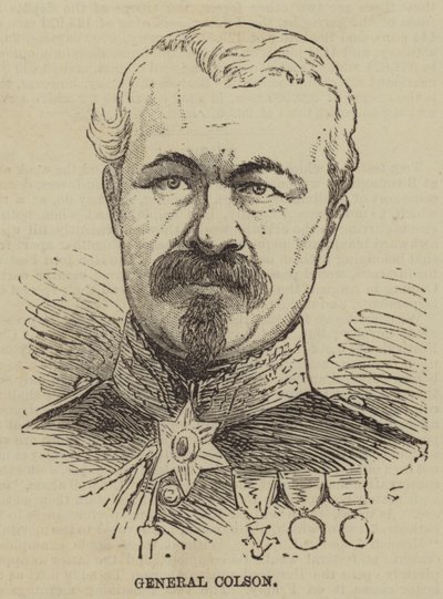 General Colson (gravering) af English School