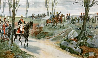 General Drouot og gardeartilleriet ved Hanau af English School