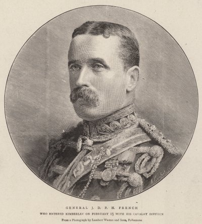General J D P H French (kobberstik) af English School