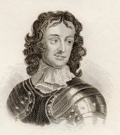General John Lambert (litho) af English School