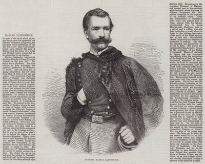 General Marian Langiewicz (gravering) af English School
