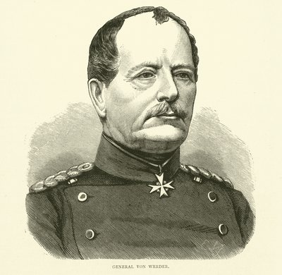 General Von Werder, september 1870 af English School