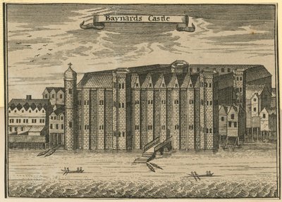 Generel udsigt over Baynards Castle af English School